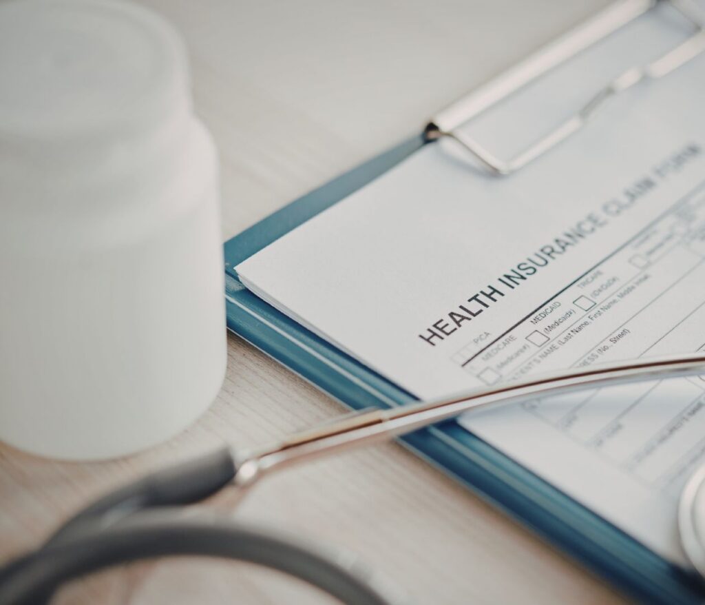 Picture of a health insurance claim