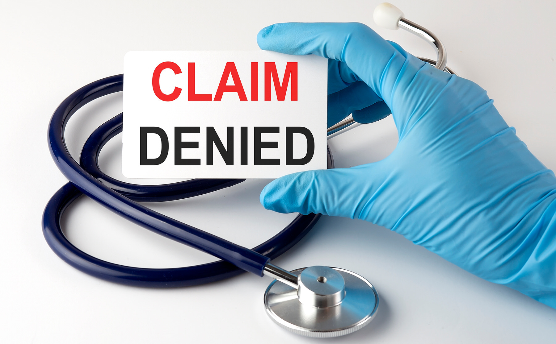 Picture of a claim denied card