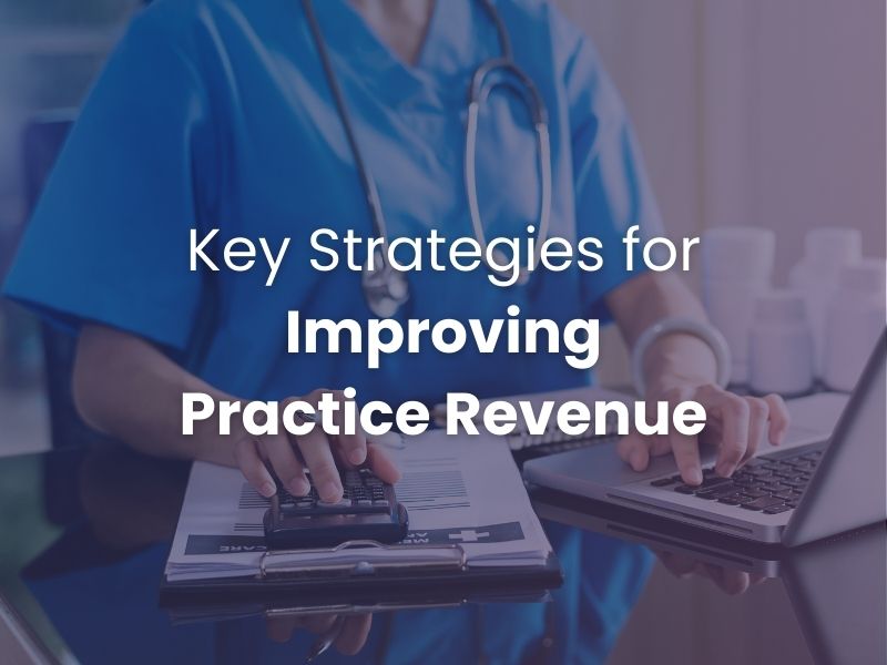 Picture of a header title about "Key Strategies for Improving Practice Revenue